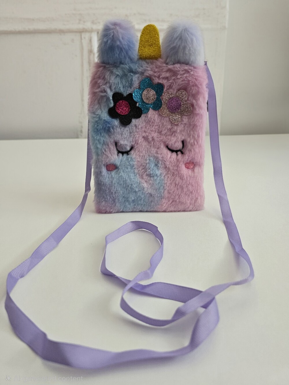 βοΈ Brand New Disney Frozen Scented Lip Gloss Set with Fluffy Unicorn Purse - Picture 10 of 11